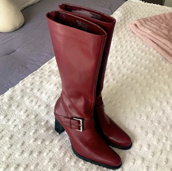 Vintage Leather Knee High Boots Under $50